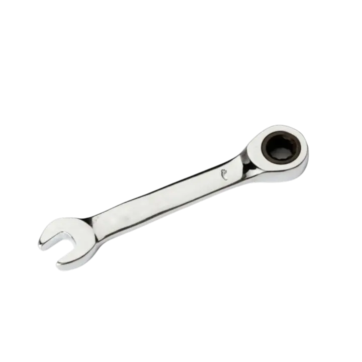 Llave combinada de trinquete corto de acero CR-V, Mini llave Reversible de flor de ciruelo de 8mm-17mm, llave manual de doble uso - 1