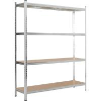 Estanterías Metálicas de Acero Galvanizado con 5 Baldas de MDF, Plata, 180x90x40cm Pack de 2 - details 21