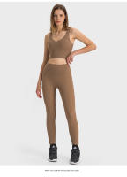 Sujetador Deportivo de Mujer SHINBENE con Cuello en V Tejido de Nylon y Spandex Elástico Alta Resistencia al Choque para Correr Yoga Fitness - details 0