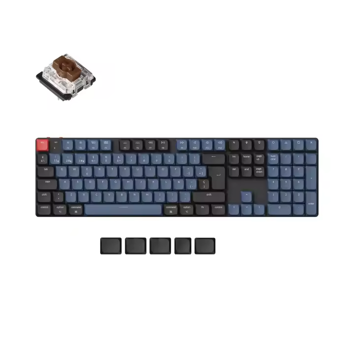 Keychron K5 Pro Teclado Mecánico Inalámbrico con Cable USB, Interruptor Gateron de Plástico, Diseño Contemporáneo 100% Español para Windows Mac Linux, Incluye Cable USB - 1