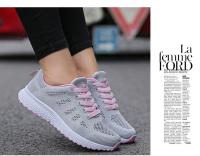 Zapatos informales para mujer, zapatos planos de malla transpirables a la moda, calzado blanco para mujer - details 8