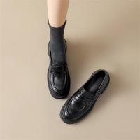 Mocasines de Plataforma de Estilo Británico Zapatos Perezosos para Mujer de Un Pedal - details 13