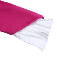 Conjunto de dos piezas de pantalón de pierna ancha plisado y top de manga acampanada de nueva moda de primavera para mujer D553 - details 33