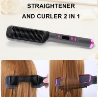 Cepillo Rectificador de Cabello de Iones Negativos Auto Off para Uso Doméstico y Barbería - details 1