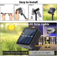 Tira de luces Led solares para exteriores, decoración de paneles solares, guirnalda de calle, guirnalda de luz Solar para exteriores - details 1