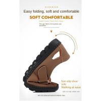 Sandalias de verano para hombre, zapatos suaves de cuero, antideslizantes, Punta cerrada, transpirables, secado rápido - details 2