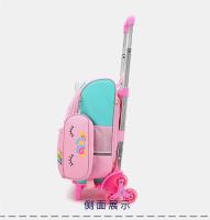Mochila escolar con ruedas para niñas, adolescentes, niños, bolsa con ruedas, dibujos animados - details 15