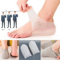 Plantilla Invisible con aumento de altura para hombre y mujer, calcetines de silicona con tacón, 2,5 cm, suela blanca para fascitis plantar - details 21