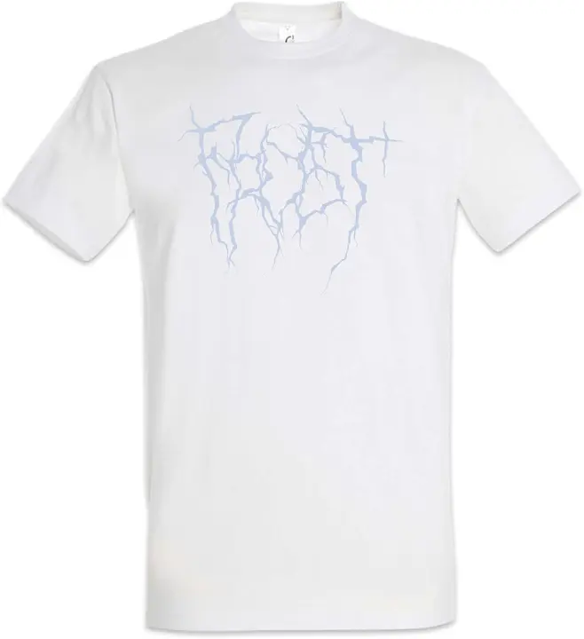 Nueva moda Frost Typo Blackmetal hombres camiseta 100% algodón camisetas Unisex camisetas de manga corta - 1