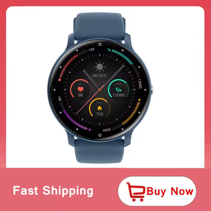 Reloj Inteligente Ivanony con Altavoz Incorporado Pantalla Táctil Completa Asistente de Voz - 1