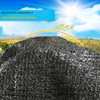 Tela de Sombra Negra, cubierta de malla bloqueadora solar, borde con ojales - details 2
