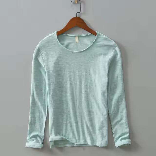 Camisetas para hombre Camiseta de algodón con cuello redondo para hombre - 1