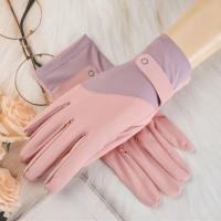 Guantes con protección solar transpirables, manoplas con protección solar Anti-UV, guantes de seda helada, guantes coloridos elegantes con protección solar para verano para correr - details 5