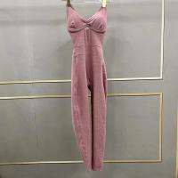 Mamelucos de yoga para mujer, mono de una pieza con control de barriga, sujetador deportivo acolchado, mameluco, ropa deportiva para fitness - details 31