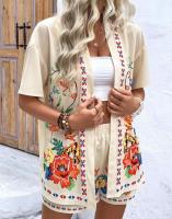 Conjunto de Verano para Mujer 2025 Blusa Estampada y Shorts Ajustados Moda Europea - details 26