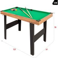 Mesa de Billar Americano resistente de madera Ideal para niños y adultos - details 1