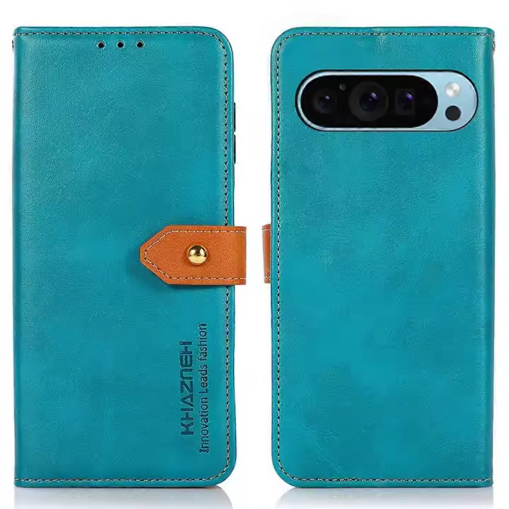 Funda de Teléfono de Cuero PU para Google Pixel 9 Funda Magnética con Soporte - 1