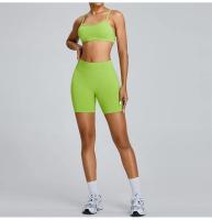 El tren de yoga sin costuras de cintura alta resalta sus sillas Secado rápido para material de nailon primavera/verano - details 10