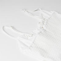 OUWU- Vestido De Tirantes Para Mujer, Escote En V, Sin Mangas, Lazo Delantero, Decoración, Espalda Elástica, Cremallera Oculta, Falda Midi, Primavera Verano, Nueva Falda Elegante De Color Sólido Entallada - details 3