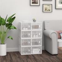Cajas de Zapatos de Plástico Transparentes Apilables y Plegables Organizador de Zapatos para Armario con Tapa Frontal - details 36