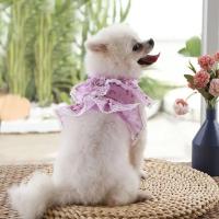 Conjunto de Correa de arnés para Mascotas Ajustable con Encaje Floral Ropa de Perro Linda para Cachorros Accesorios de Arnés para Perros - details 26