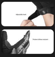 Guantes de Ciclismo ROCKBROS para Hombres y Mujeres Antideslizantes Transpirables a Prueba de Viento Tamaño S-XXL Material Microfibra Cierre de Jersey - details 11