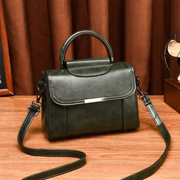 Mo Bolsos cruzados para mujer, bolso pequeño de cuero, bolsos bohemios, bolsos de mano con asa superior - 1