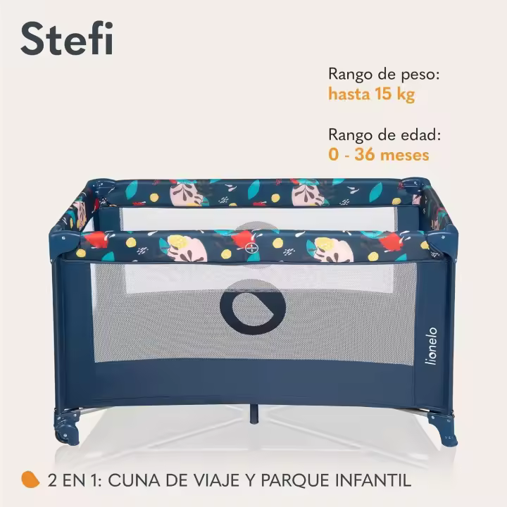 Cuna Bebe Parque Infantil Bebe Apertura Lateral colchoneta protección contra el Plegado LockGuard Lados de Tela de Malla Bolso de Transporte (Gris) (Turquesa) - 1