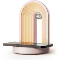 Lámpara de escritorio 3 en 1 Cargador inalámbrico, altavoz Bluetooth Regalo perfecto para citas y cumpleaños - details 0