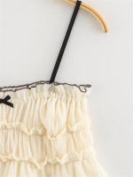 Topenomi Moda Arco Textura Sling Top Camisola Chic sin Espalda para Mujeres Estilo Y2K Verano 2025 - details 5