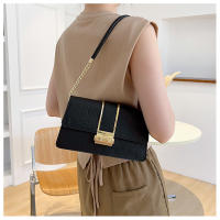 Bolso para axilas para viajes diarios, color negro/beige, moda retro, cadena elegante, cuadrado pequeño, forro de poliéster, cierre giratorio, solo lavado a mano, con mujer - details 4