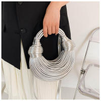Nuevo Bolso de mano tejido a mano para pan y fideos, con cable eléctrico, para hombro, - details 17