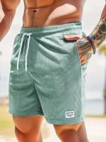 Pantalón Corto para Hombre Verano 2025 Pana Deportiva Ajustable Moda Casual Urbana - details 4
