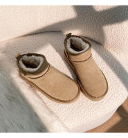 Nuevo invierno de lana-cuero zapatos de algodón de aumento integrados botas de cuero genuino botas de nieve cálidas y esponjosas - details 25