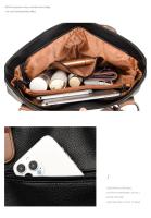 Bolsos De cuero suave para mujer, bolso de hombro Vintage, bolso de diseñador de lujo, monedero de gran capacidad, nuevas marcas - details 5