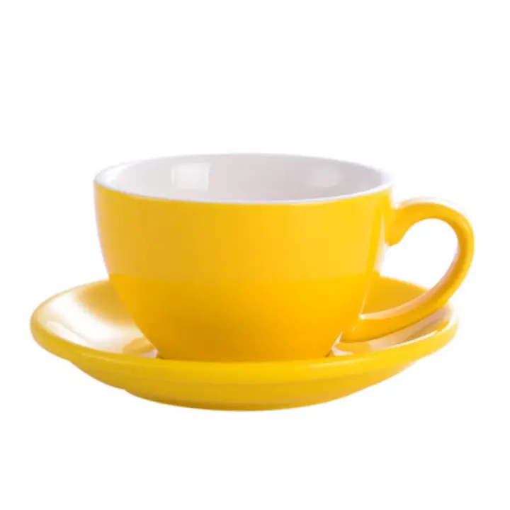 Taza de Café Cerámica 75ml/200ml Arte de Leche Manual Latte Diseño Nuevo de China Blanca - 1