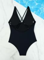 Traje de Baño de Una Pieza Blanco Ajuste de Cuerpo, Dacron, Estilo de Verano/Primavera 24, No Retirable - details 32