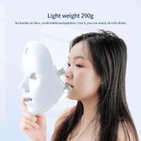 La piel inalámbrica del fotón de la belleza de la cara del LED de 7 colores aprieta la máscara facial del cuello del rejuvenecimiento - details 7