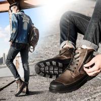 Erkek Spor-t bot ayakkabi Italian Chelsea zapatos de vestir y botas de cuero genuino para senderismo de seguridad para hombres (antiguos) 2023 - details 0
