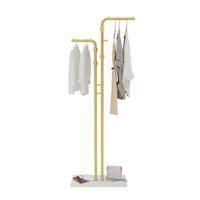 Perchero Ropa de Pie, Colgador de Metal y Mármol Multicolgador con 9 Ganchos y 3 Estantes en Forma de Árbol para Entrada Recibidor Pasillo Dormitorio 32 x 172, 5 cm - details 12