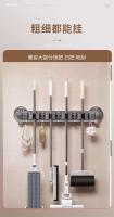 Jiahelper-ventosa con abrazadera montada en la pared, gancho para baño, sin perforar, escoba, fregona, estante fijo, estante de almacenamiento - details 3