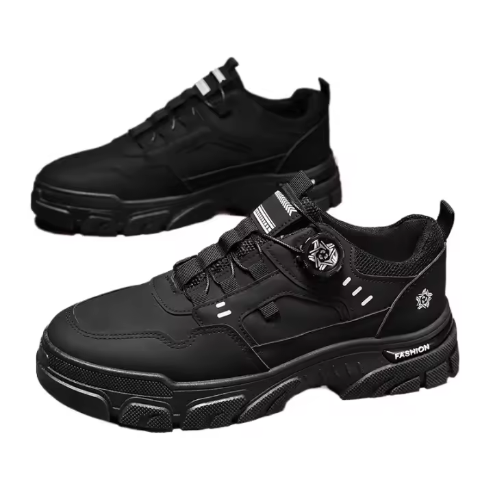 Zapatos de los hombres 2025 nuevo otoño e invierno Martin botas de los hombres antideslizantes y resistentes al desgaste zapatos de trabajo de los hombres de baja parte superior de herramientas zapatos de moda de los hombres zapatos casuales. - 1