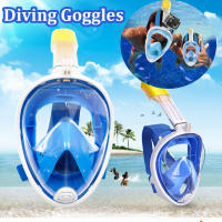 Máscara de natación de cara completa subacuática para niños y adultos, respirador de buceo, antiniebla, respiración segura - details 1