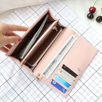 Cartera larga para mujer, bolso multifuncional de PU de 2 pliegues con correa para la muñeca extraíble para tarjeta de billete, teléfono inteligente - details 1