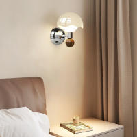 Lámpara de pared con interruptor de extracción de cáscara de huevo francés TOMAX - Lámpara de noche vintage con protección para los ojos, estilo crema (garantía de 1 año) |   Modelo 2025) - details 0
