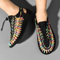 Sandalias de Verano para Hombres Sandalias de Playa Tejidas a Mano a la Moda - details 3