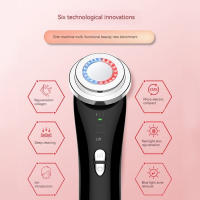 Instrumento de masaje reafirmante para el hogar, luz roja y azul, belleza, Micro corriente, Ley Facial, línea de elevación, iones limpios - details 1