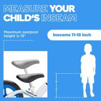 Bicicleta niño 2 años a 5 años sin Pedales - Bicicleta sin Pedales Extra Ligera 1,8 kg - Sillín y Manillar Ajustables - Bicicleta Equilibrio y Aprendizaje - details 22