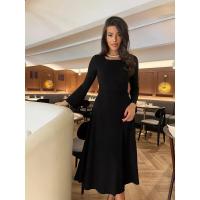 Vestido de punto elegante para mujer con cuello cuadrado, estilo, elegante y curvilíneo, perfecto para la fiesta de bailarina - details 1