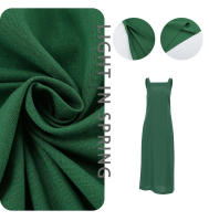 Vestido de tirantes divididos sueltos de algodón verde de nuevo estilo de verano para mujer - details 4